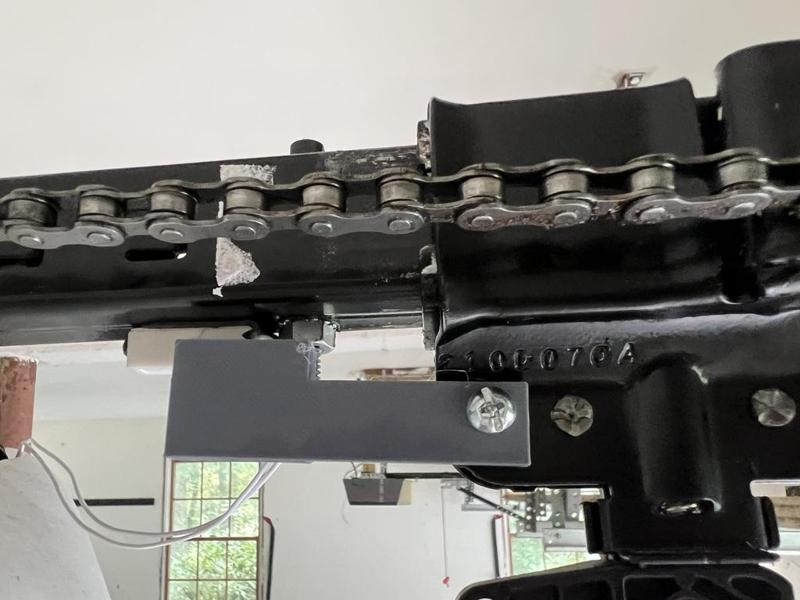 Garage door magnet holder for reed switch 