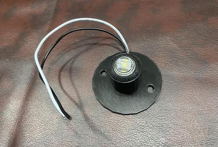 12VDC LED LIGHT HOLDER for 3/4 inch snap in light