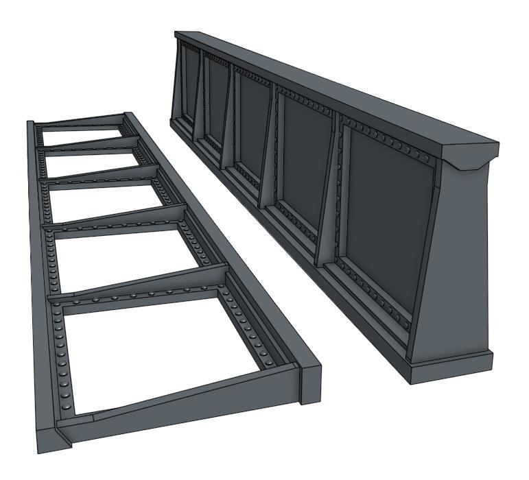 Bridge girder (N Scale, ~40 feet)