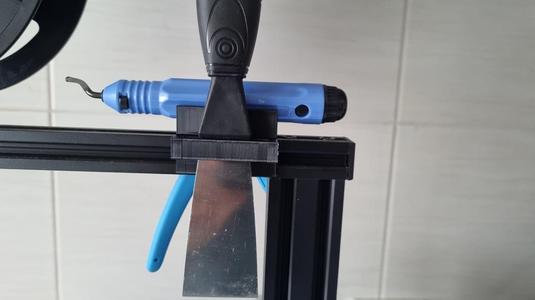 Tools (pliers, spatula, deburrer) support for Ender 3
