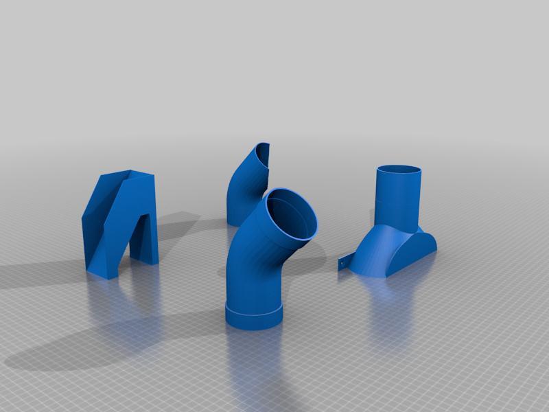 bambu x1 a p1 poop shoot and shoe for under desk 