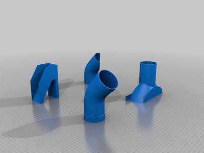 bambu x1 a p1 poop shoot and shoe for under desk 