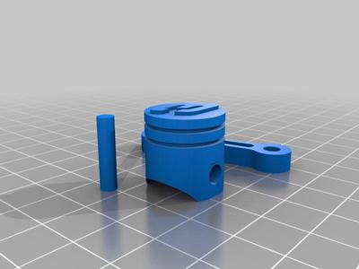 Dale Sr. Piston keychain