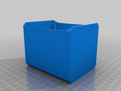 Modular drawer with corner fillet