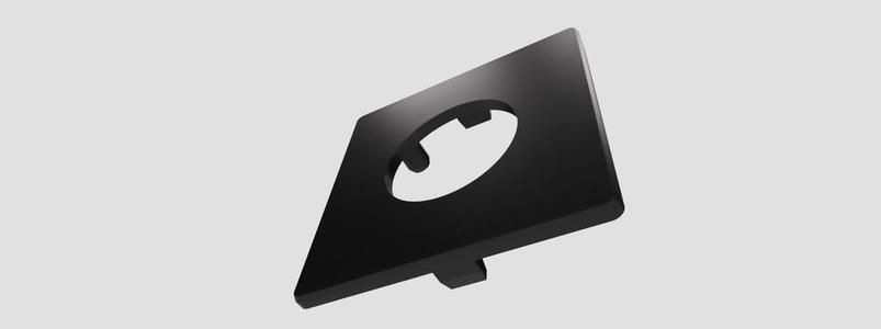 rocker switch plate for 40x40 alu profile 