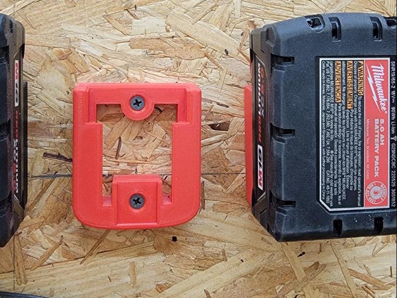 Milwaukee 18V Latch-Free Wall Battery Holder