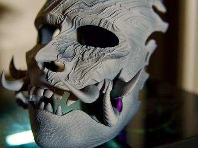 oni mask two face samurai