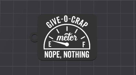 crap-meter keychain/necklace(free commercial)