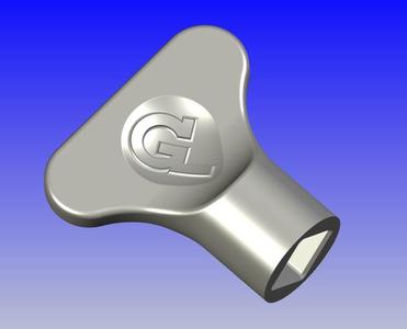 Key for outdoor watertap 8.5x8.5 mm (1/3"x1/3" inch)/ 室外水龍頭鑰匙 / बाहरी वॉटरटैप के लिए कुंजी