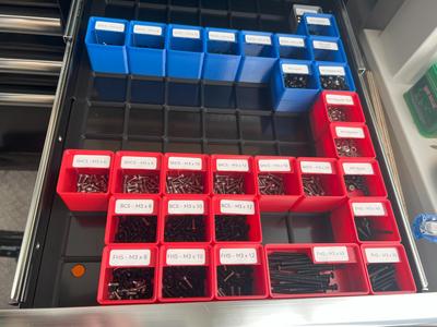 Husky 52x20" Small Drawr Gridfinity Baseplate/Bins