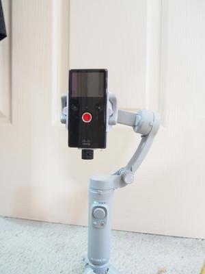 Bracket for mounting Cisco Flip Mino HD camera to AXNEN HQ3 gimbal
