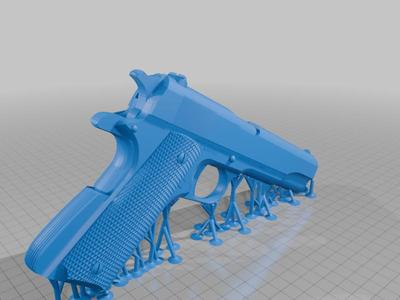 1911 pistol (has supports) by me