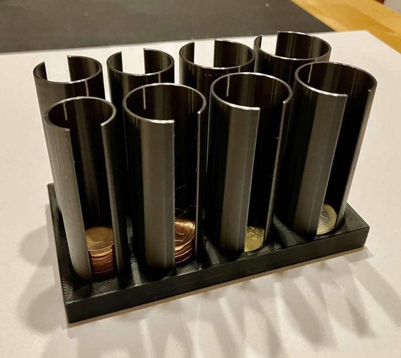 Euro Münzhalter / Münzspeicher 1 Cent bis 2 Euro