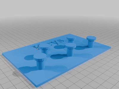 5 fach Schlüsselhalter mit 4 Magneten Vorbereitung