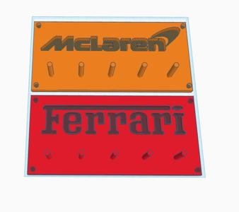 Key Rack Holder with Ferrari Logo