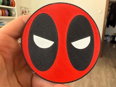 Deadpool eyes coaster
