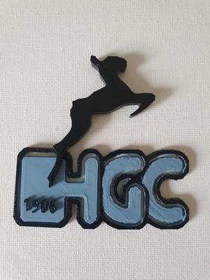 Logo field hockey club HGC in Wassenaar, Netherlands