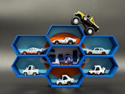 Gulf-Themed Diecast Display