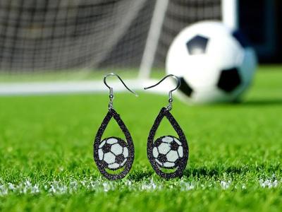 Soccer earrings