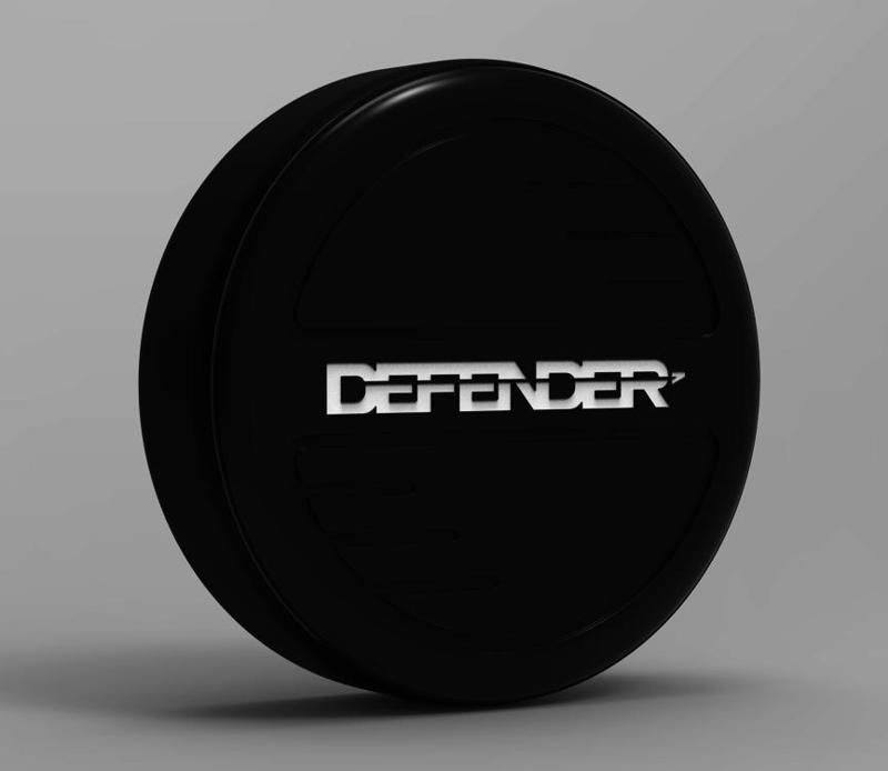 Defender Rear Spare wheel Cover for RC Crawler 1/10