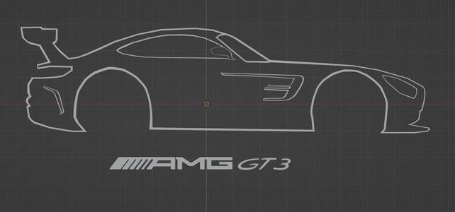 Mercades AMG GT3 wall art