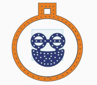 Christmas Ornament Mini-Light Prop