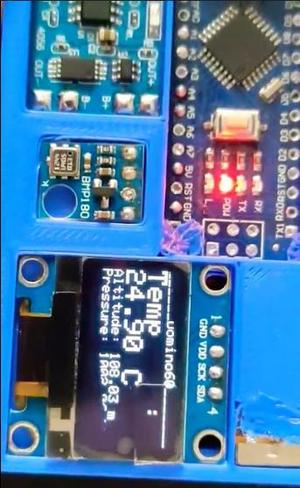 BMP180 Data Monitor (Gadget)