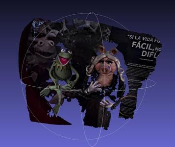 Kermit and Miss Piggy Smithsonian Display