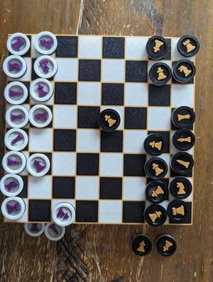Duel Sided Chess Coins (Multi colour)