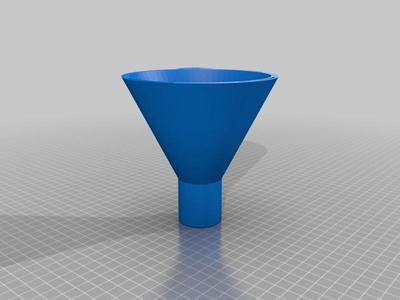 Funnel for windshield washer liquid on a Volvo V60