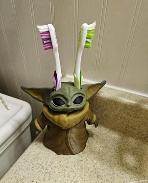 Baby Yoda Toothbrush Holder