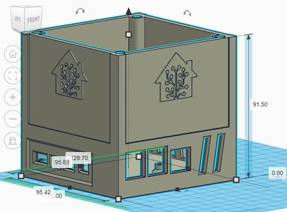 Home Assistant aesthetic. Raspberry Pi 4 case