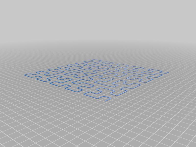 Bed Levelling Calibration Hilbert Curve