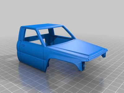 Pinched Toyo Body and Sliders for HR SXTF14GAC LCG Chassis SCX24