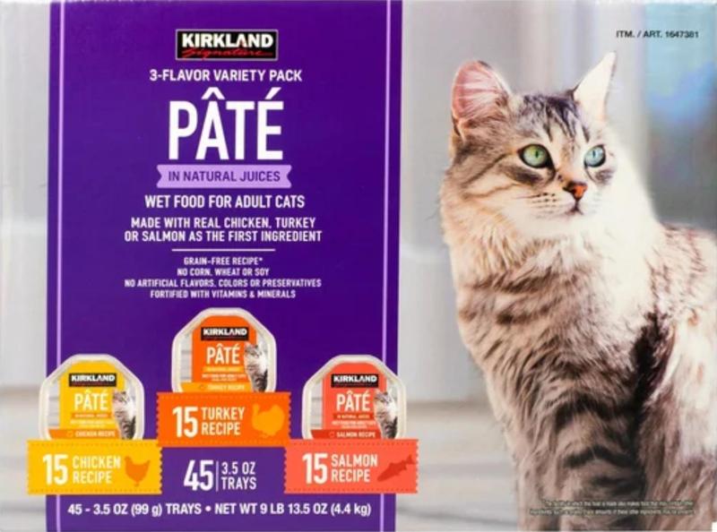 Wall mounted Kirkland/Costco Pate wet cat food despenser.