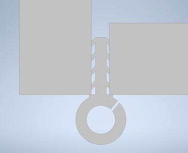 5mm Gap hanger, christmas lights hanger