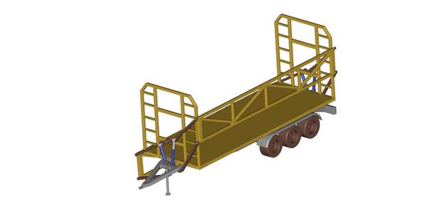 RC Ballenwagen mit automatischer Ladungssicherung 1:16