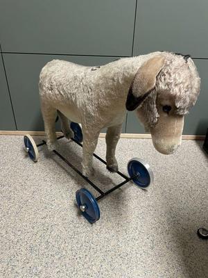 Steiff donkey (~1960) replacement rubber rollers