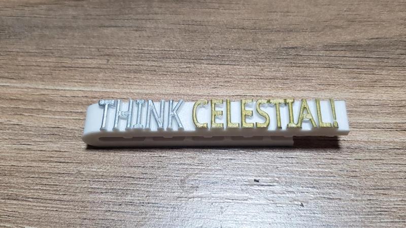 "Think Celestial!" Tie Clip, 65 mm (LDS)