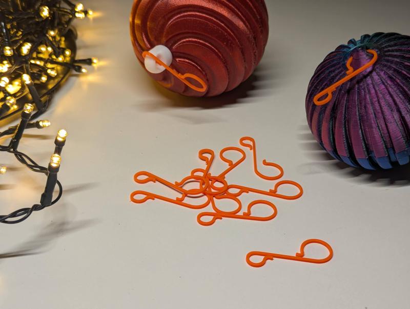 Christmas tree ornament ball hook