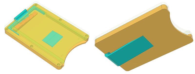 Wallet with ID holder and Money clip