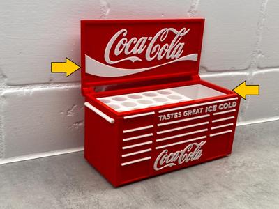 Lid for Coca Cola Inspired Desk Toolbox Pen Holder