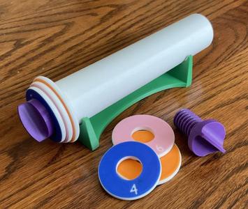 Play Doh Rolling Pin with Interchangeable spacers