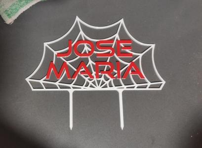 CAKE TOPPER SPIDERWEB JOSE MARIA