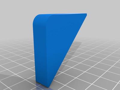Glass corner rubber feet risers