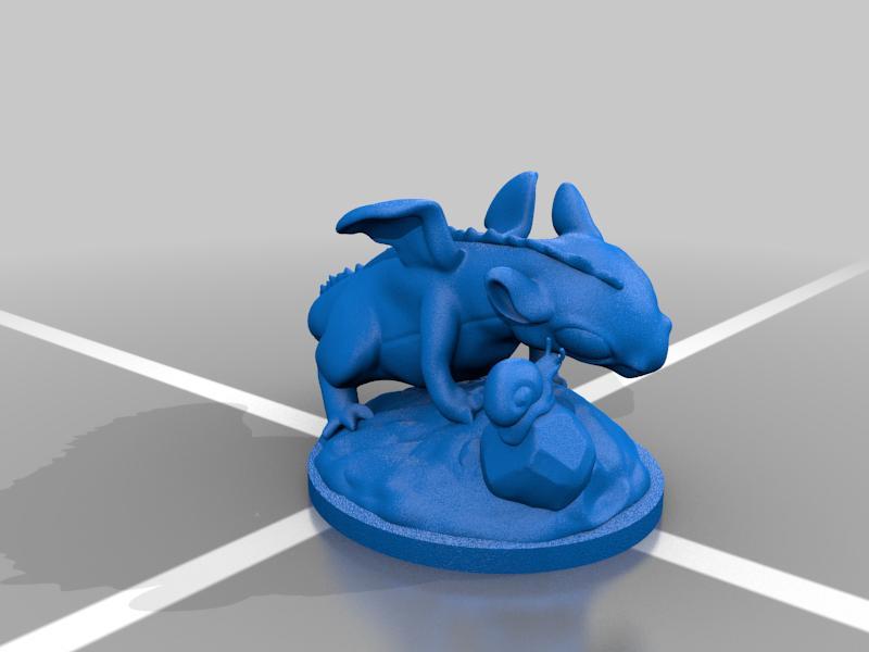 Baby Dragon and Snail