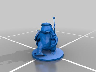 Penguin/Whale Folk w/plant