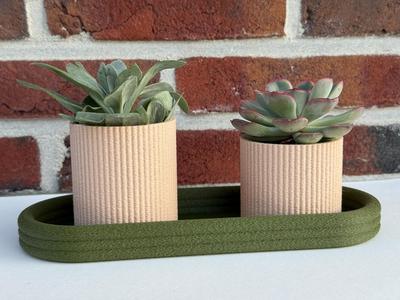 Modular Mini Planters with a Fuzzy Finish