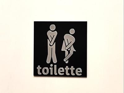 Men's bathroom sign
