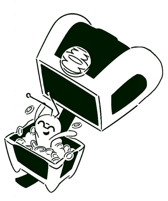 Gimmighoul stencil 2